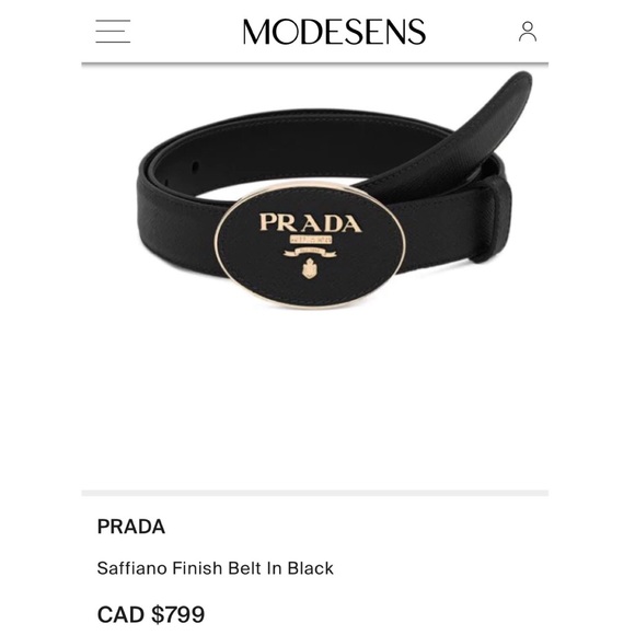 ❗️SOLD❗️Prada Saffiano belt 🖤 - Picture 3 of 17